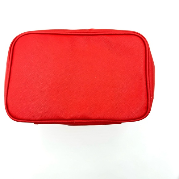 Tender Love + Carry Red Leather Makeup Bag - Picture 6 of 10